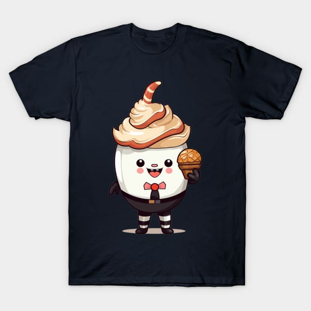 kawaii ice cream cone junk food T-Shirt cute  funny T-Shirt by nonagobich